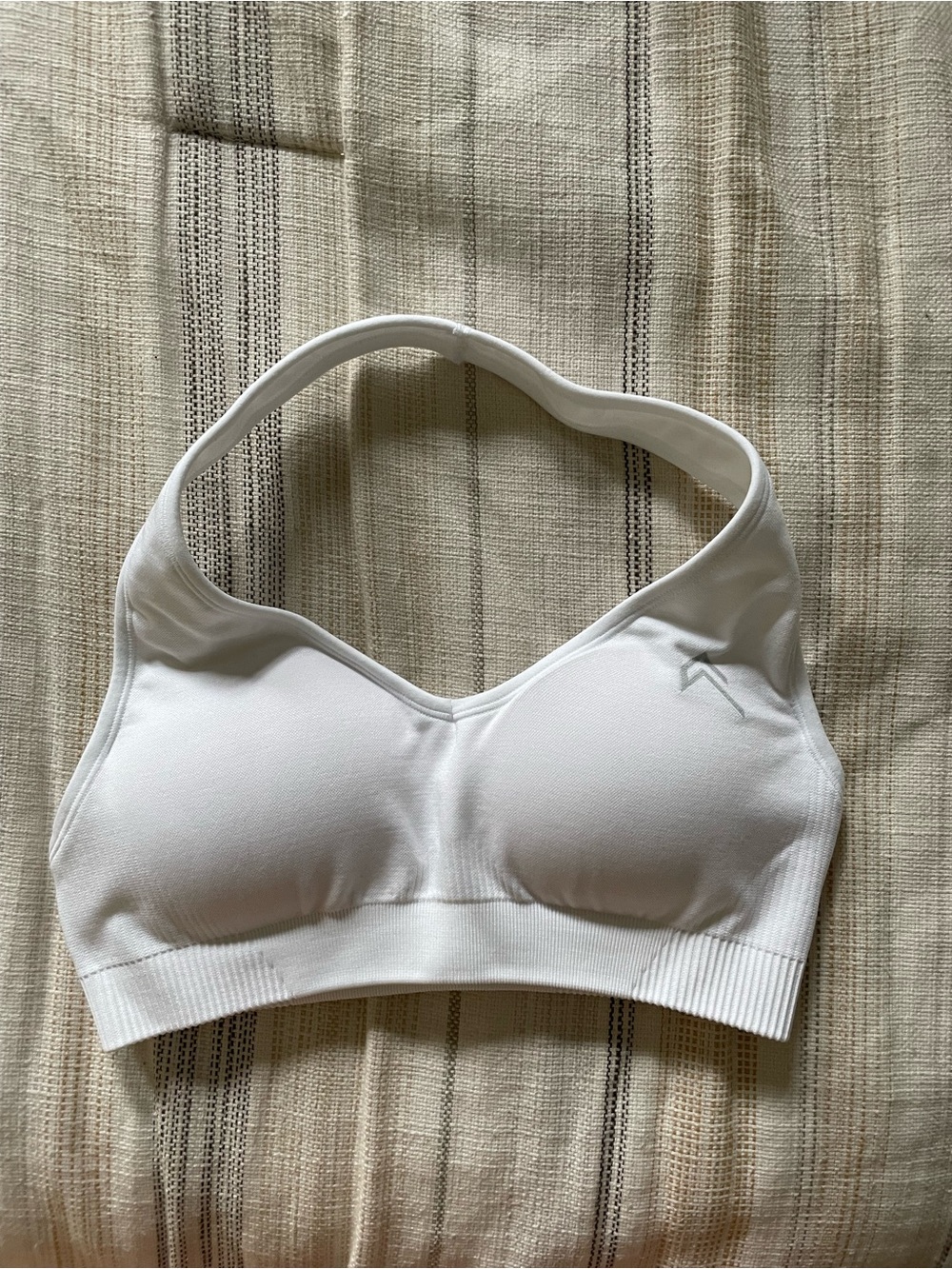 Oner Active Classic Seamless 2.0 Halter Neck Bralette in White (discontinued)